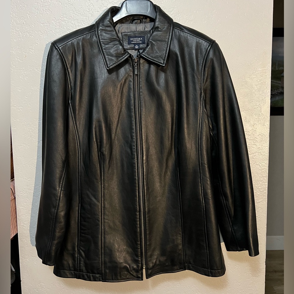 Sonoma Lambskin Leather Jacket